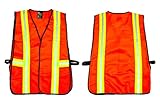 G & F 41113 Industrial Safety Vest with Reflective Strips, Neon Orange [並行輸入品]
