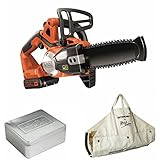 ブラックアンドデッカー(BLACK+DECKER) コードレスチェーンソー 18V 2.0Ah 200mm 【エンボス缶・ウッドキャリアー】 期間限定お買い得セット GKC1820L2NG