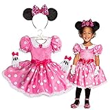 ディズニー (Disney) ミニーマウス コスチューム ドレス 手袋・カチューシャ付き ピンク 女の子 2016 (2歳 80-90cm) [並行輸入品]