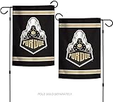 NCAA Purdue Boilermakers 12.5 " X 18 "インチ両面ガーデン旗ロゴ