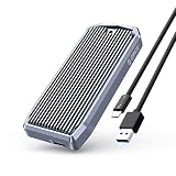 ORICO USB4.0 Nvme M.2 SSDケース 40Gbps超高速 [最大読み込み：2700MB/S 最大書き込み：1400MB/S] ポータブル 全アルミ 外付けケース 4TB 2280 NVMe SSD対応 M.2 SSD 変換アダプタ Thunderbolt 4/3、USB3.2/3.1/3.0対応(SSDなし) M2V01-C4-GY