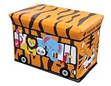 Home Basics Folding Ottoman, Safari Bus [並行輸入品]