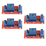 Baosity リレーモジュール　DC 3V　1チャンネル　Arduino PIC ARM用　3ピン　リレーボード　オプトカプラ　3個/4個/10個　 - 4個セット