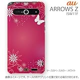 [au ARROWS Z ISW11F専用]スマホ プリントケース(ホワイトベース/0119フラワー）