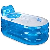 インフレータブルバスタブ インフレータブルバスタブ大人の浴槽の洗面器厚い折り畳みのバスタブプラスチックバスバレル 浴槽・バスタブ ( 色 : Electric pump , サイズ さいず : S s