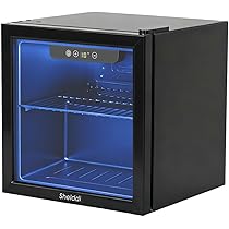 Shelddi ミニ冷凍庫 小型 家庭用 35L 透明ガラスドア SGF-035