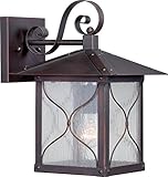Nuvo Lighting 60/5612 Vega Medium One Light Wall Lantern 100-watt A19 Outdoor Porch and Patio Lighti