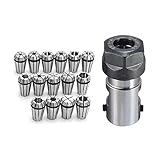 YCOSON 15pcs ER11 1-7ミリメートルスプリングチャックコレットとER11A 5ミリメートル延長ロッドホルダーCNCフライス盤用ツール