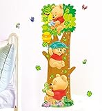 Buy - Cartoon Winnie the Pooh高さGrowth Chart取り外し可能な壁アートデカールステッカー26.5 * 73 cm