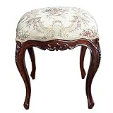 アンティーク調マホガニー家具：猫脚スツール：ゴブラン(布A)