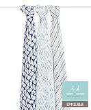 aden + anais (エイデンアンドアネイ) 【日本正規品】バンブーおくるみ 3枚セット indigo bamboo swaddles-9213