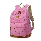 (キープビン)Keepbin 花柄 リュックサック リュック 旅行バッグ カバン 高校生 レディース おしゃれ かわいい アウトドア 通学 軽量 大容量 レッド