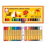 サクラクレパス クレパス 16色 ソフトケース入り LP16S