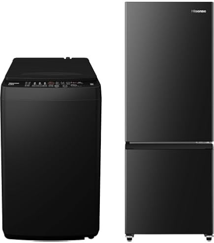 1470 設置まで対応　新生活　ハイセンス　冷蔵庫　洗濯機　セット Amazon.co.jp: 【新生活家電セット】ハイセンス 冷蔵庫 162L 黒 & 洗濯