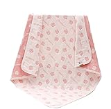 BEATON　JAPAN 乳児から保育園・幼稚園までなが〜く使える6層コットンガーゼケット (1枚, ピンク（イチゴ）)