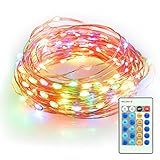 LeKu イルミネーションライト 防水 ジュエリーライト 点灯8パターン ジュエリーライト 10M 100LED ガーデンライト 銅線ワイヤー結婚式、ホームパーティー お誕生日パーティーなどに最適 電