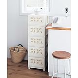 【Disney】ディズニー　樹脂チェスト ホワイト　ミッキー＆フレンズ　ホワイト　5段スリム