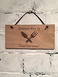 ガーデニングSign " Gardeners Learn By Trowelとエラー」シックなスタイルSign。GREATギフト。