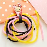Mziart DIY Spiral Wire Cable Protectors / Cable Wrap / Wire Organizer / Cord Manager for Apple iPhon