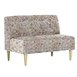 arne ソファ 二人掛け アームレス 日本製 完成品 Lunch 3×5 ピオニー ナチュラル脚 ブラウン