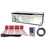 King Electric FCM1-10T 120-volt Electric in Floor Heating Mat 10 Square Feet with Stat [並行輸入品]