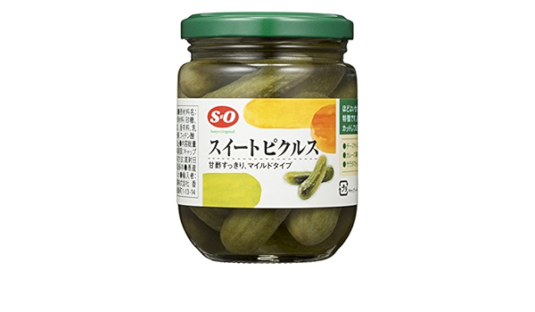 Amazon So スイートピクルス 240g 2本 So エスオー 野菜の缶詰 瓶詰 通販