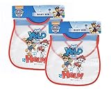 2 - Pack Paw Patrol犬Just Yelp for Helpベビーよだれかけ100 % PEVA Closure