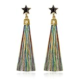 ファッションスターロングタッセルドロップイヤリングEarpinsパーティーWearクリスマスギフトレディースガールズ