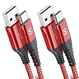 USB Type C ケーブル【PD QC4.0対応 60w急速充電】Sweguard Type C to USB C ケーブル (3.5m,赤)