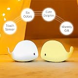 zkicthome USB充電式シリコンLEDマルチカラー変更S、キュートなデザインポータブル子LEDライト夜ランプデスクランプ7カラフルベビールーム、子供部屋、寝室用