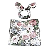 Dovewill 新生児用　ラップ　ブランケット　幼児　　スワドル　　寝袋　ヘッドバンド　セット　花柄　ギフト　全2様式 - ＃2