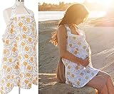 授乳ケープ　収納袋付き　綿100%　安心授乳　出産祝い (オータムローズ)