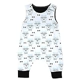 Domybestベビー服 男の子 ロンパース カバーオール ボディスーツ オーバーオール ジャンプスーツ ノースリーブ 夏 プリント 赤ちゃん 普段着 お出かけ 出産お祝い (90（12-18ヶ月）)