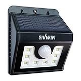 4VWIN ソーラーセンサーライト太陽光発電の省エネルギー庭、ガレージ、エレベーター、壁のための屋外照明