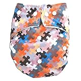 Kawaii Baby One Size Organic Bamboo Terry Cloth Diaper with 2 Bamboo Inserts Jigsaw Puzzle by Kawaii