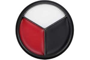 MPI-TOSZH フェイスペイント 3色セット (ブラック/レッド/ホワイト) 油性 防水 ボディペイント ドーラン 安全無毒 高発色 ハロウィン コスプレ マタニティ