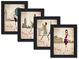 パリ、ロンドン、ローマと新しいYorkセット8 " x10 "アートプリントポスター 8  x 10  Inch wallsawesomo2269