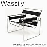 ワシリーチェア（Wassily Chair） 革 ブラック マルセル・ブロイヤー