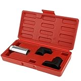 MagiDeal 3ピース車酸素センサー6ポイントソケットレンチo2ツールリムーバーインストーラセット