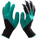 ANPHSIN ガーデングローブ庭用手袋園芸用手袋庭の手袋爪付き掘りと植栽便利 - 右爪