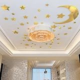 星月 DIYウォールステッカー かわいい おしゃれなウォールステッカー ことも部屋用 寝室