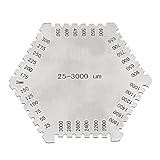 Baoblaze 六角ゲージ　櫛形ゲージ　再使用可能　長持ち　25-3000um　防錆性　塗膜厚さ　塗料　ワニス　測定ツール