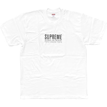 Amazon | [シュプリーム] メンズ フューチュラボックスロゴTシャツ