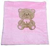 Big Oshi Teddy Super Soft Plush Baby Swaddling Blanket - Pink by Big Oshi