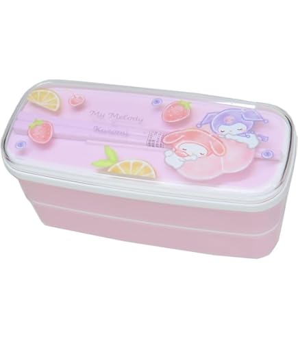 Amazon.co.jp: マイメロディ 3段ランチケース(フェイス) : ホーム
