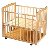 サワベビー L型プチベリー ナチュラル No.6 ミニベビーベッド 添い寝ベッド 0歳 床板に国産ひのきを使用 日本製