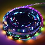 Yaqing Lighting 3.2ft/1m APA102 -C 30 LEDs/m 5050 RGB Individually Addressable Pixel Magic LED Strip