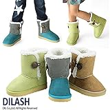 (ディラッシュ) DILASH 秋'15 サイドボタン付きムートンブーツ 17 ベージュ