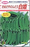 えんどう種子 白姫 草丈低いつる無し絹さや 1dl