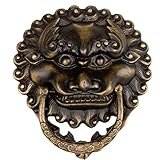 Leaping Lion Door Knocker Pulls 6'' - Set of 2 [並行輸入品]